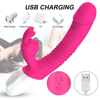 300г USB перезарядка вибратор секс-игрушка розовый кролик личный массажёр нагреватель толкатель
