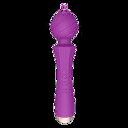 USB-зарядка Большой вибратор G-Spot 24 см Пушистый вибратор ручной секси 238г